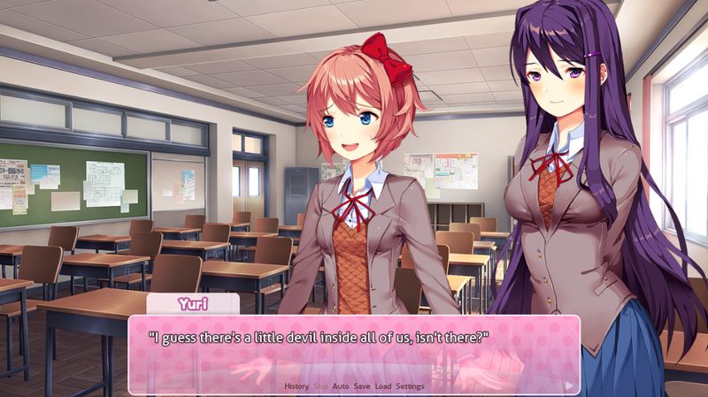 Illustration for article titled Doki Doki Literature Club Scared Me Shitless
